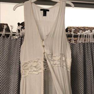 forever 21 long button top shirt!